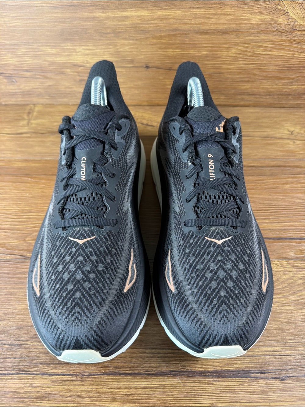 Hoka Clifton 9 Women's‎ Running Shoes Black Rose Gold Size 9.5 - Picture 4 of 10